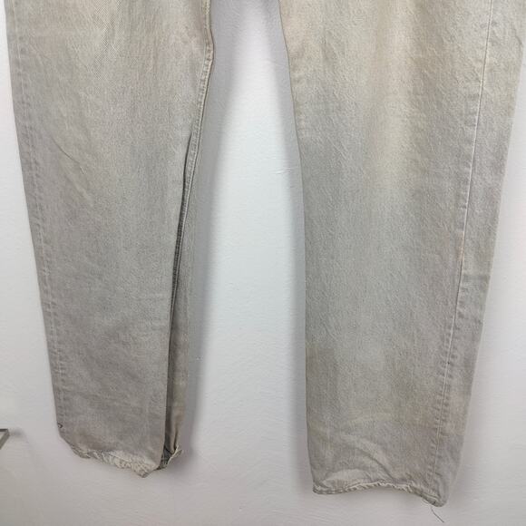 Vintage 80s Levi's 501 Jeans Mens‎ 38x34 Button Fly Gray Wash Straight Leg Denim - Picture 3 of 8